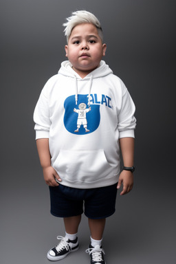 Guatemalan child boy with  white hair