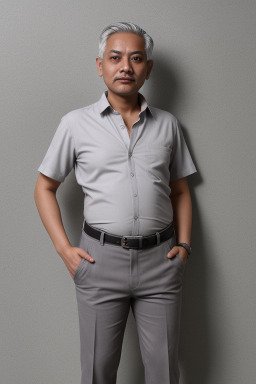 Nepalese adult non-binary with  gray hair