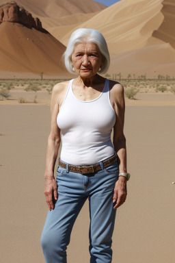 Uzbek elderly female with  white hair