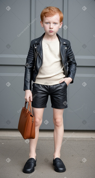 German child boy with  ginger hair