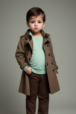 Colombian infant boy with  brown hair