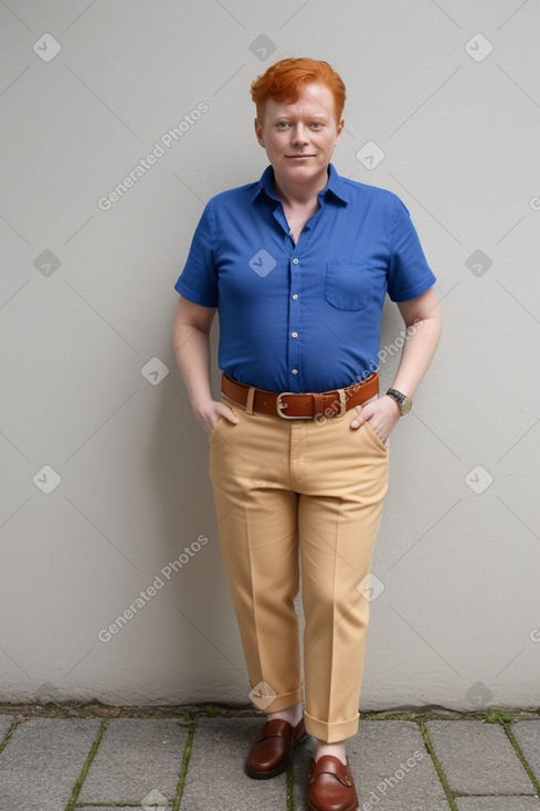 Guatemalan middle-aged non-binary with  ginger hair