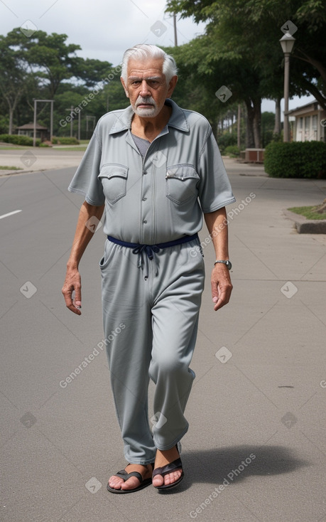 Costa rican elderly male with  gray hair