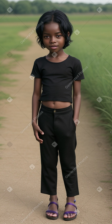 Child boy with  black hair