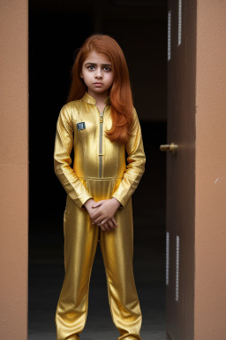 Pakistani child female with  ginger hair