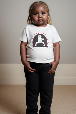 Kenyan infant girl with  blonde hair