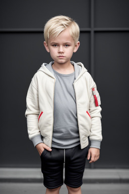 Danish child boy with  blonde hair