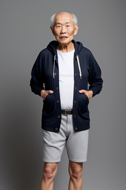 Vietnamese elderly male with  black hair