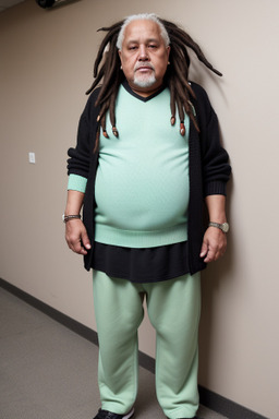 Costa rican elderly male with  black hair