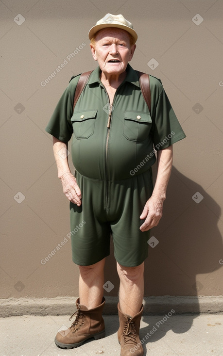 Tanzanian elderly male with  ginger hair