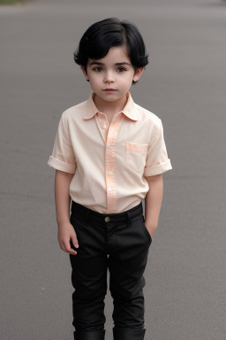 Child boy with  black hair