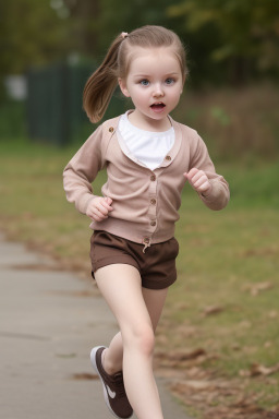 Lithuanian infant girl with  brown hair