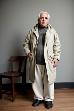 Libyan elderly male with  white hair