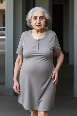 Armenian elderly female with  gray hair