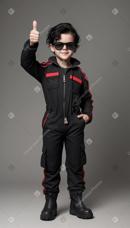 Danish child boy with  black hair