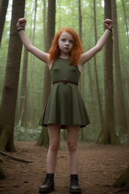 Belarusian child female with  ginger hair