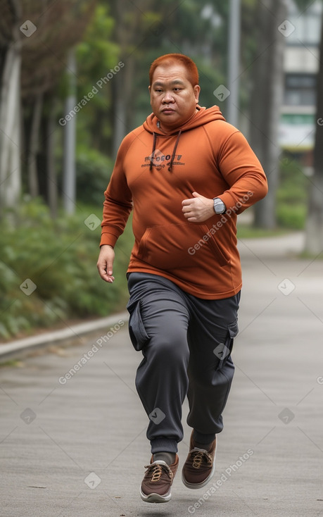 Indonesian middle-aged male with  ginger hair