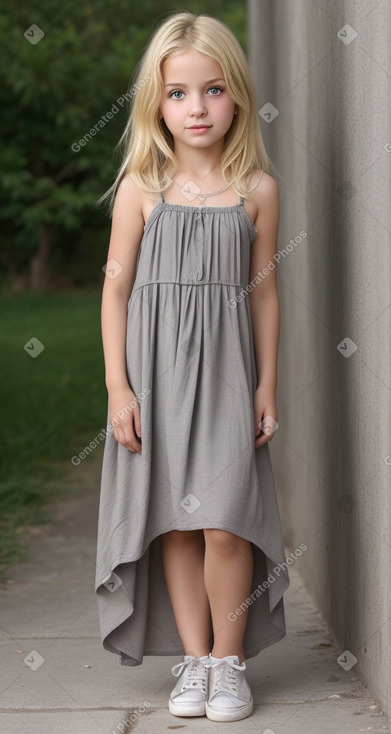 Macedonian child female with  blonde hair