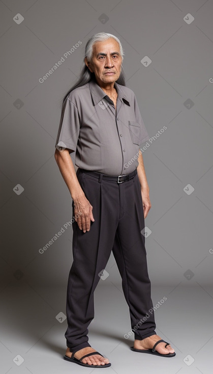 Elderly male with  gray hair