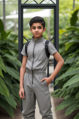 Qatari teenager boy with  gray hair