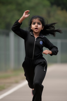 Indian infant girl with  black hair