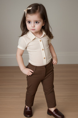 Georgian infant girl with  brown hair