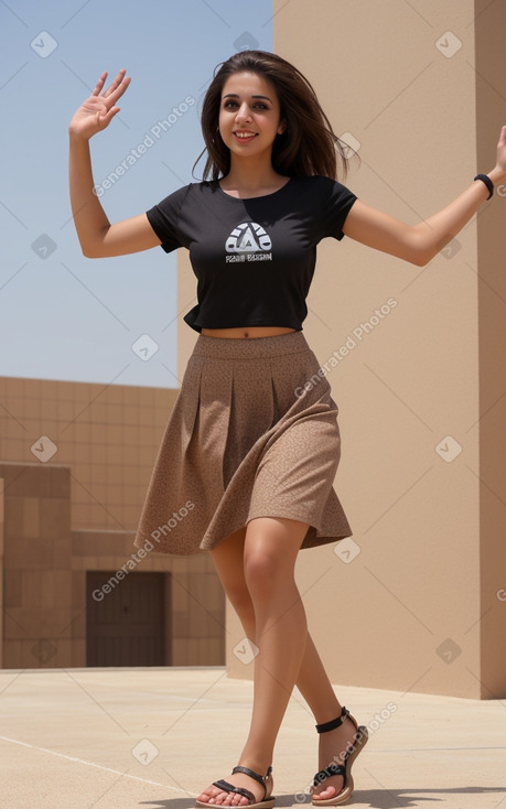 Jordanian adult female with  brown hair