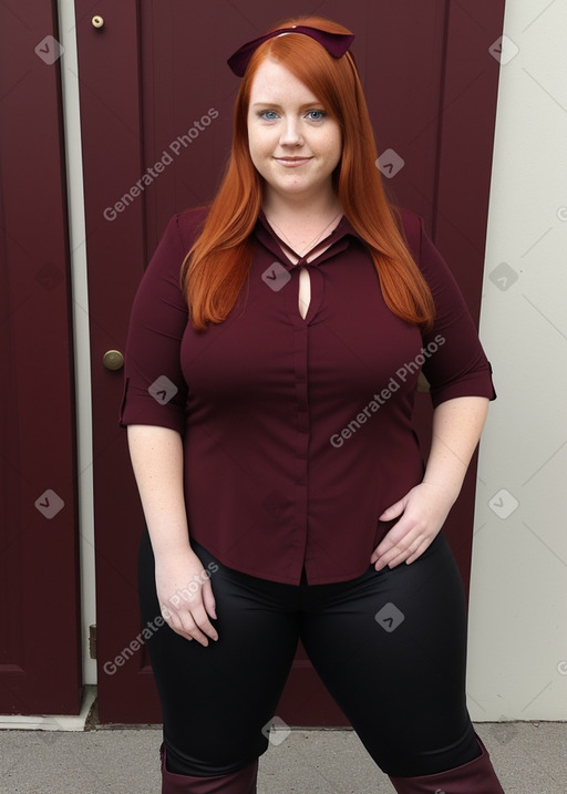 Australian adult female with  ginger hair