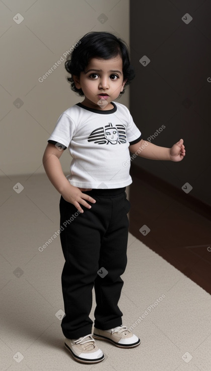 Egyptian infant boy with  black hair