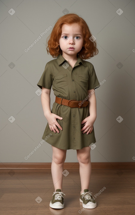 Honduran infant girl with  ginger hair