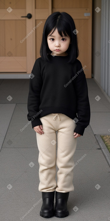 Japanese child female with  black hair