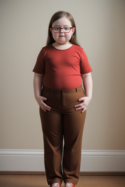 Canadian child girl with  brown hair