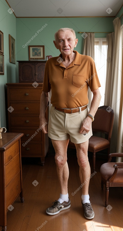 Albanian elderly male with  ginger hair