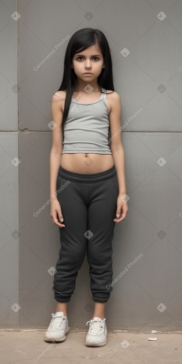 Paraguayan child female with  black hair