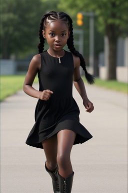 Child female with  black hair