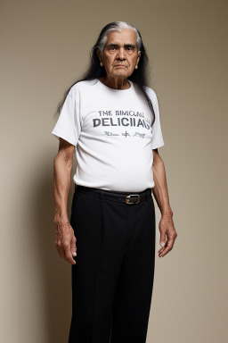 Mexican elderly male with  black hair