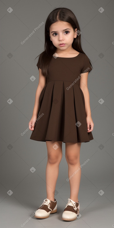 Venezuelan infant girl with  brown hair