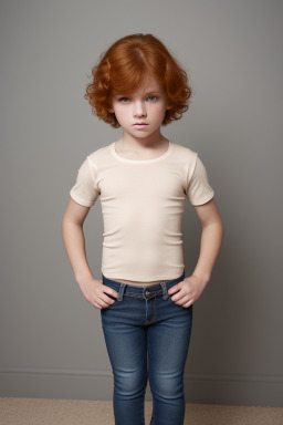 Spanish child boy with  ginger hair