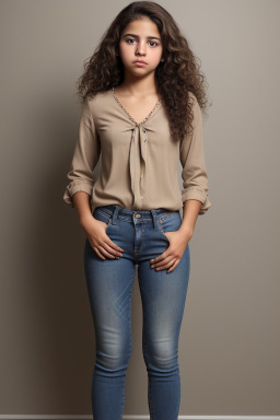 Venezuelan teenager female with  brown hair