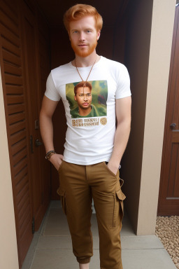 Adult male with  ginger hair