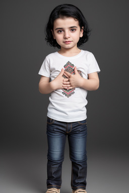 Albanian infant male with  black hair