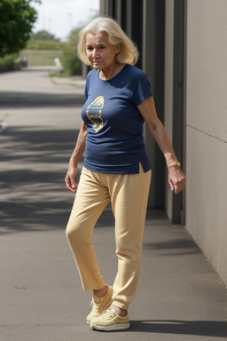 Elderly female with  blonde hair