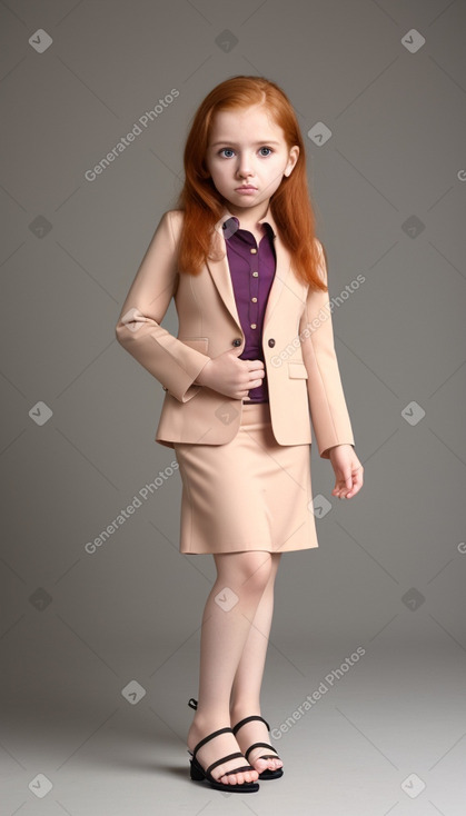 Qatari infant girl with  ginger hair