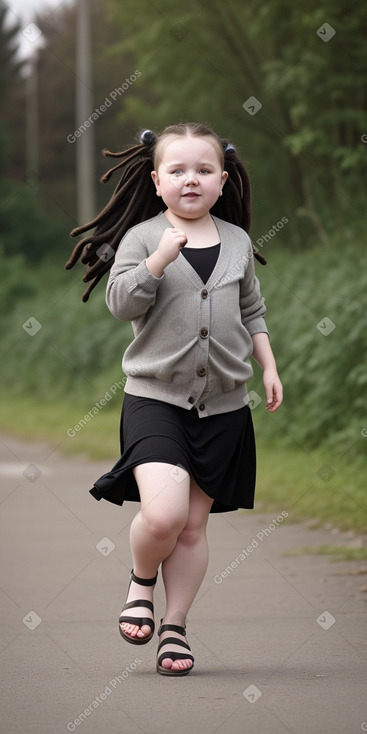 Belarusian child girl with  black hair