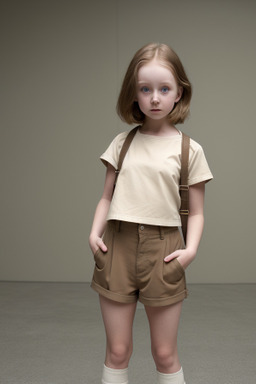 Child female with  brown hair