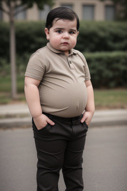 Bulgarian infant boy with  black hair