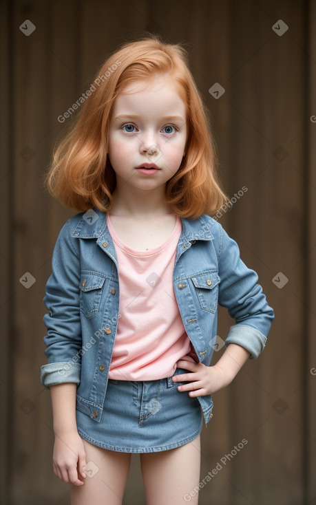 Child girl with  ginger hair