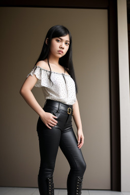 Thai teenager girl with  black hair