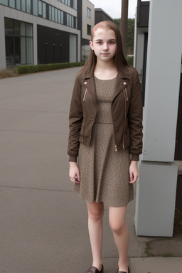 Canadian teenager girl with  brown hair