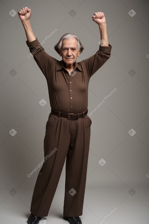 Colombian elderly male with  brown hair